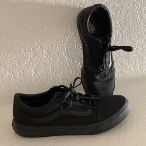 Black Vans Old Skool 7 Matte Shoes Skate boys 5.5